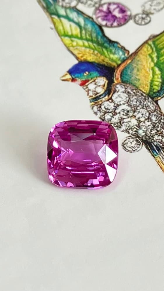 pink sapphire 3.00 ct
