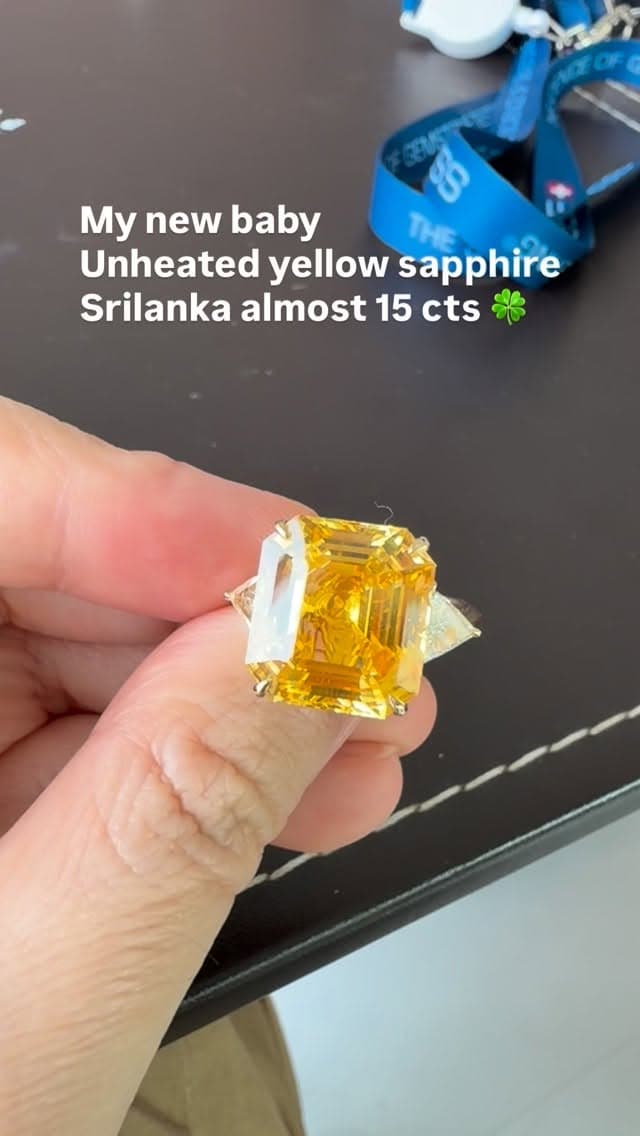 yellow sapphire 15.00 ct