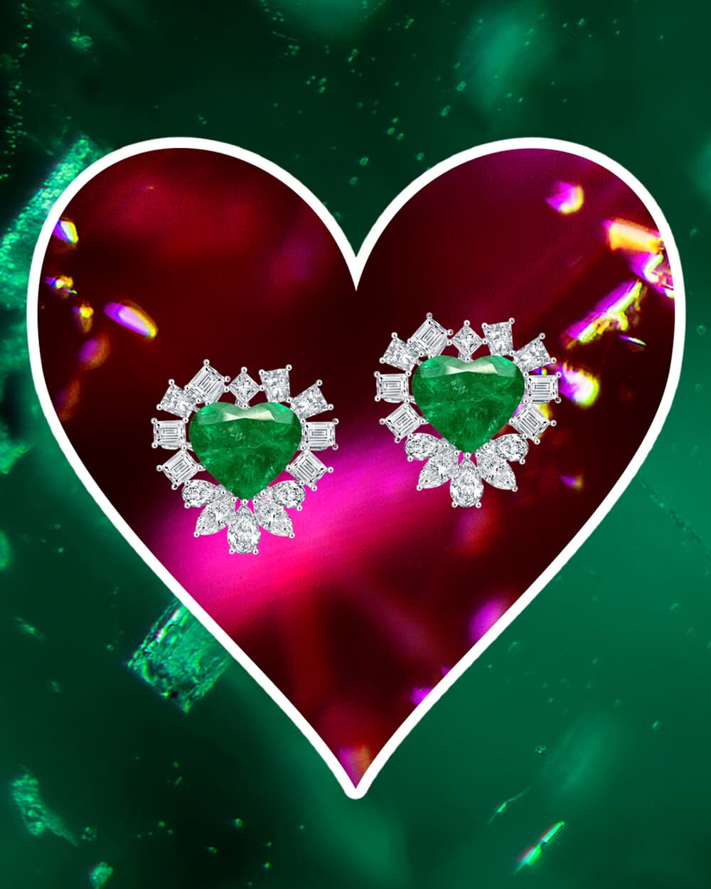 Arayian x Gemfields Brave Heart Emerald Earrings
