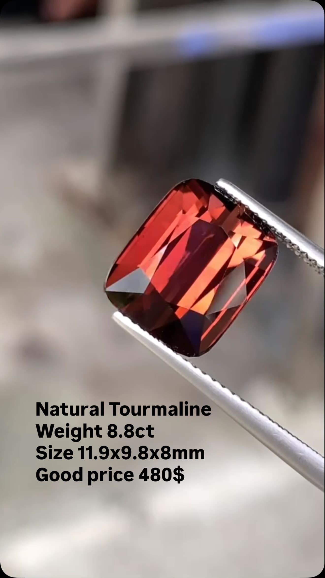 Tourmaline 8.80 ct