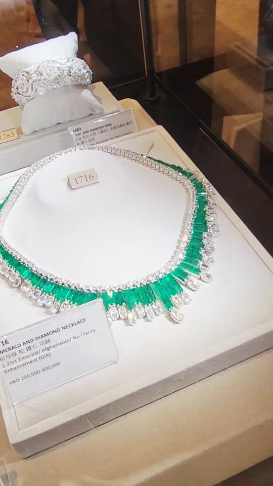 Emerald and Diamond Necklace