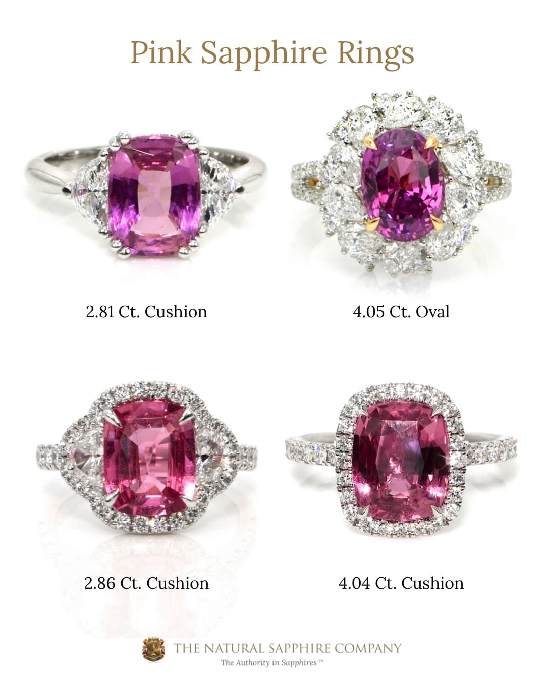 Pink Sapphire Rings Collection